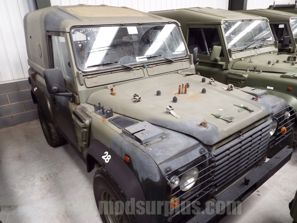 Land Rover Defender 90 Wolf LHD Hard Top (Remus) - 15045 - Govsales of mod surplus ex army trucks, ex army land rovers and other military vehicles for sale