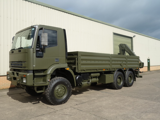 Iveco Eurotrakker 6x6 Cargo With Rear Mounted Crane  - 50186 - Govsales of mod surplus ex army trucks, ex army land rovers and other military vehicles for sale