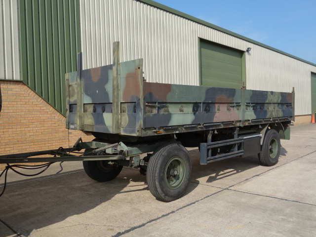Kassbohrer 2 axle draw bar cargo trailer - Govsales of mod surplus ex army trucks, ex army land rovers and other military vehicles for sale
