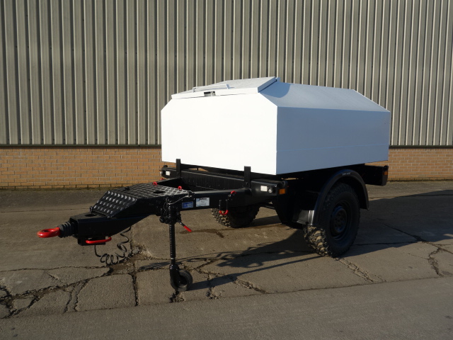 Trailer (Drawbar) tanker with new 1500 litre bunded tank - Govsales of mod surplus ex army trucks, ex army land rovers and other military vehicles for sale