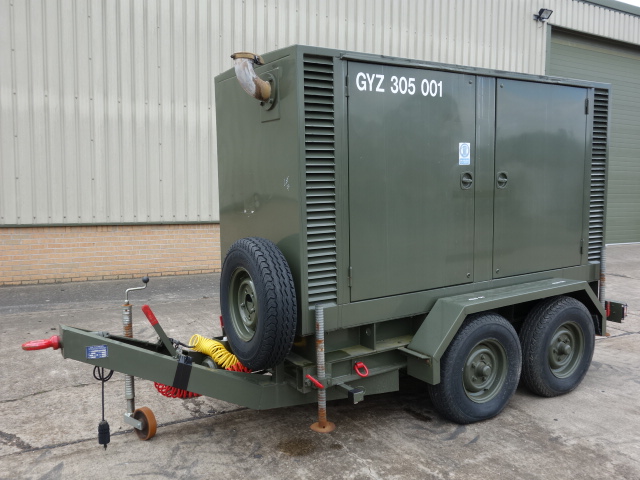 Hunting 150Kva Trailer Mounted Generator  - Govsales of mod surplus ex army trucks, ex army land rovers and other military vehicles for sale