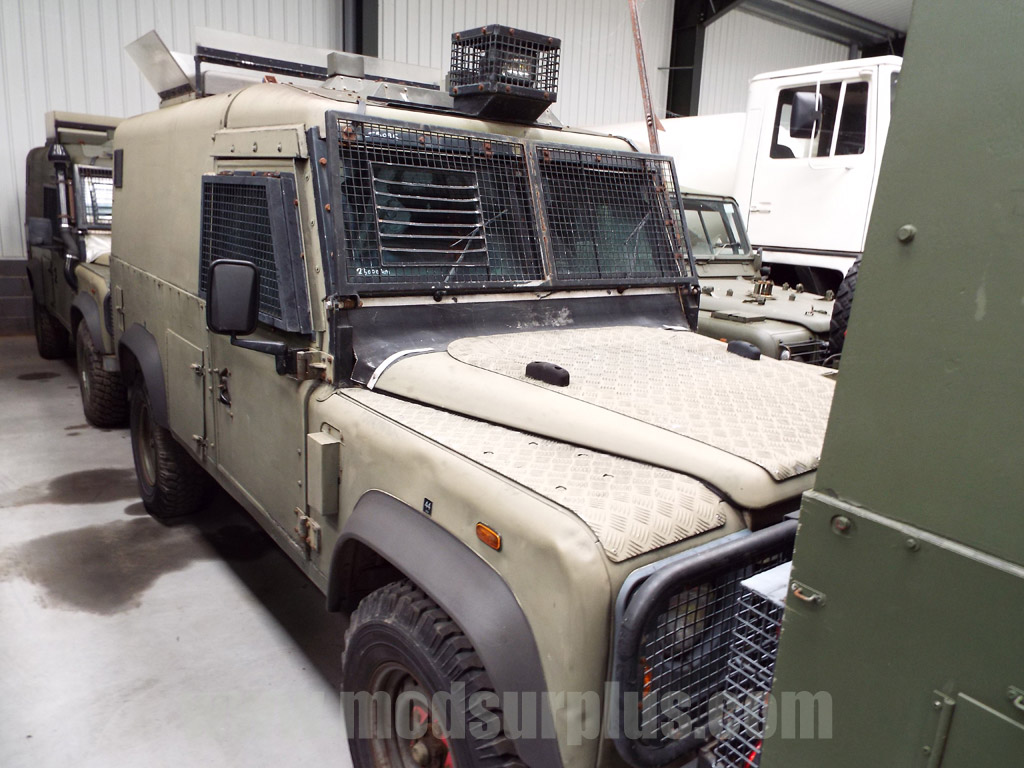 Land Rover Snatch 2A Armoured Defender 110 300TDi  - 15095 - Govsales of mod surplus ex army trucks, ex army land rovers and other military vehicles for sale
