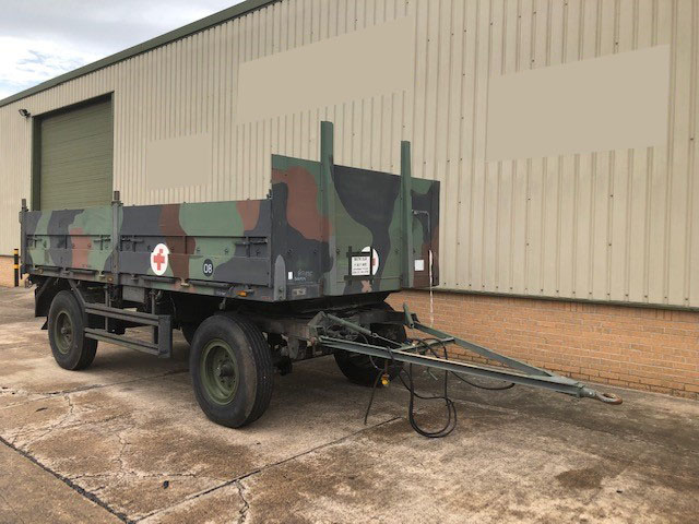 Schmitz 2 Axle Draw Bar Cargo Trailer  - Govsales of mod surplus ex army trucks, ex army land rovers and other military vehicles for sale