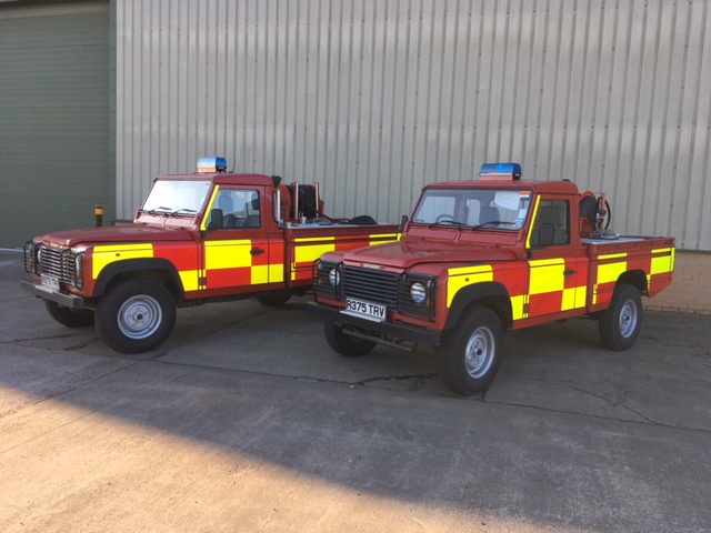 Land Rover 110 fire appliance - Govsales of mod surplus ex army trucks, ex army land rovers and other military vehicles for sale
