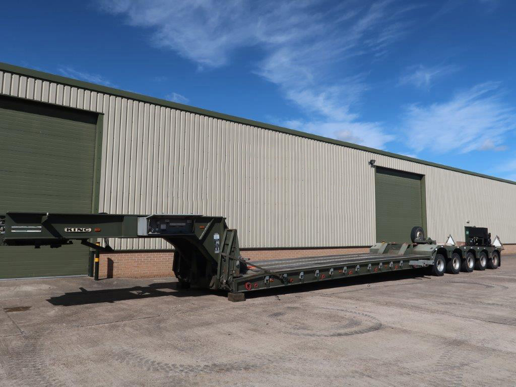 King GTL 93/5HS 5 Axle Low Loader Trailer - 50300 - Govsales of mod surplus ex army trucks, ex army land rovers and other military vehicles for sale