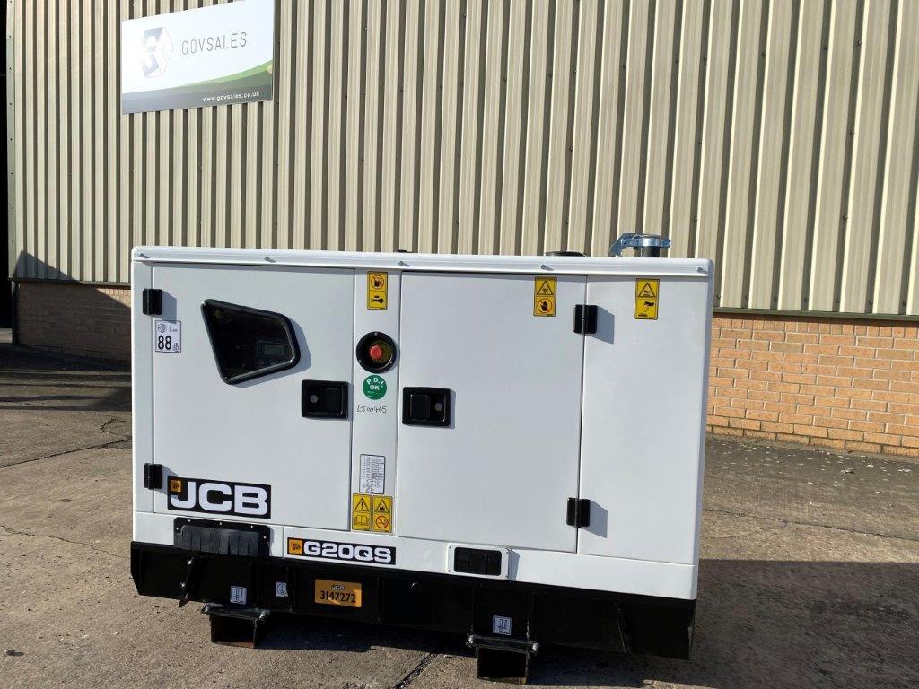 New Unused JCB G20QS Generator - Govsales of mod surplus ex army trucks, ex army land rovers and other military vehicles for sale