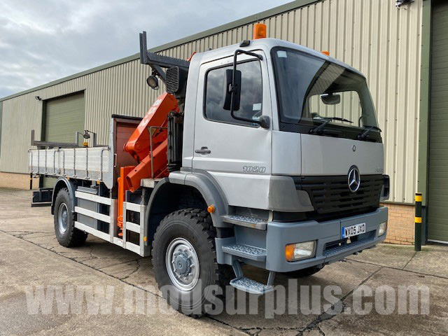 Mercedes Atego 1828 4x4 Crane Truck - Govsales of mod surplus ex army trucks, ex army land rovers and other military vehicles for sale