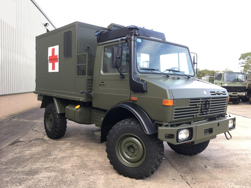 Mercedes Benz Unimog U1300L 4x4 Medical Ambulance - 50210 - Govsales of mod surplus ex army trucks, ex army land rovers and other military vehicles for sale