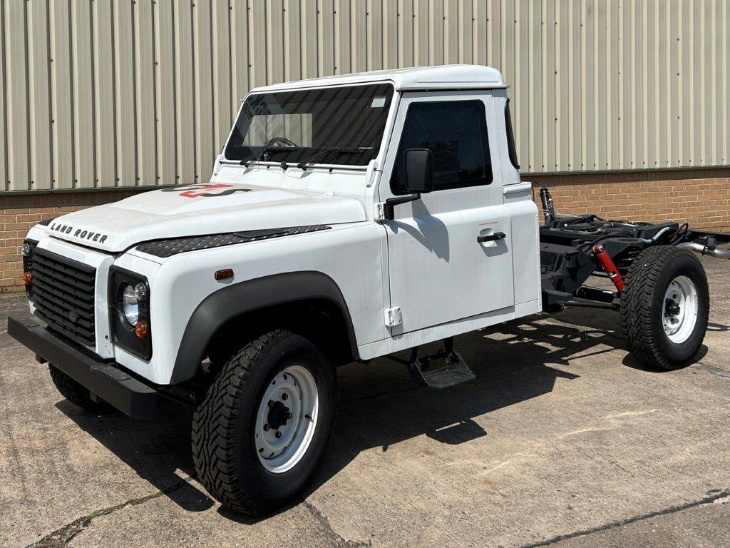 Unused Armoured Land Rover Defender 130 Chassis Cab - Govsales of mod surplus ex army trucks, ex army land rovers and other military vehicles for sale