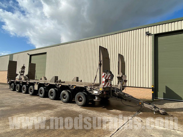 Goldhofer 8 Axle Low Loader Drawbar Trailer - 50347 - Govsales of mod surplus ex army trucks, ex army land rovers and other military vehicles for sale