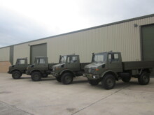 Mercedes Unimog U1300L 4x4 Drop Side Cargo Truck