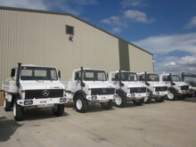 Mercedes Unimog U1300L 4x4 Drop Side Cargo Truck