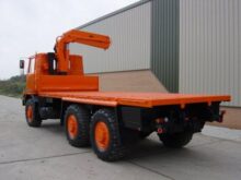 Bedford TM 6x6 Flat Bed Crane Truck with Atlas Crane