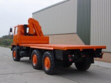 Bedford TM 6x6 Flat Bed Crane Truck with Atlas Crane