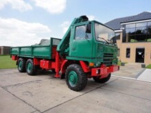 Bedford TM 6x6 Flat Bed Crane Truck with Atlas Crane