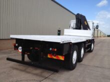 Bedford TM 6x6 Flat Bed Crane Truck with Atlas Crane