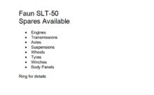 Faun SLT-50 8x8 Trucks