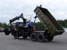 Volvo FL12 6x6 Tipper with clam shell grab