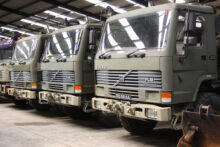 Volvo FL12 6x6 Tipper with clam shell grab