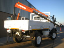 Mercedes Unimog U1300L crane truck