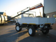Mercedes Unimog U1300L crane truck