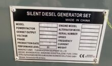 Unused 70 KVA Kawakenki Generator Set