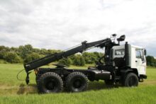 Volvo FL12 6x6 tractor unit with crane