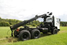 Volvo FL12 6x6 tractor unit with crane