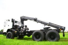 Volvo FL12 6x6 tractor unit with crane