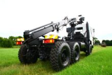 Volvo FL12 6x6 tractor unit with crane