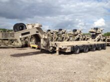 M1000 Semi-trailer, 80-ton 40-wheel, heavy equipment transporter