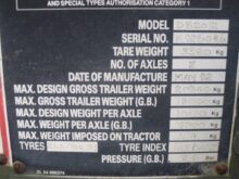 King 20ft container drawbar trailer