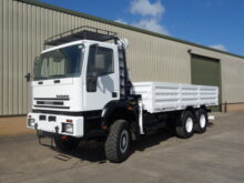 Iveco 260E37 Eurotrakker 6x6 Drop Side Crane Truck