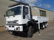 Iveco 260E37 Eurotrakker 6x6 Drop Side Crane Truck