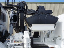 Volvo FL12 tipper with protected cab