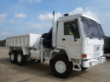 Volvo FL12 tipper with protected cab