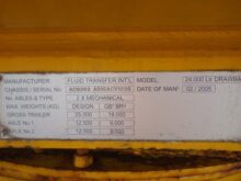 24,000 Litre drawbar tanker trailer