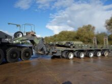 M1000 semi-trailer 40 wheel heavy equipment transporter trailer