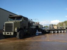 M1000 semi-trailer 40 wheel heavy equipment transporter trailer