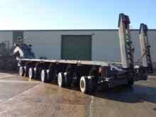M1000 semi-trailer 40 wheel heavy equipment transporter trailer
