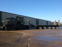 M1000 semi-trailer 40 wheel heavy equipment transporter trailer