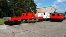 Hagglunds Bv206 with Twist Locks