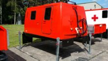 Hagglunds Bv206 with Twist Locks
