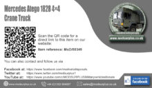 Mercedes Atego 1828 4x4 Crane Truck