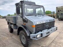 Mercedes Unimog U1300L 4x4 Drop Side Cargo Truck - UK Road Registered